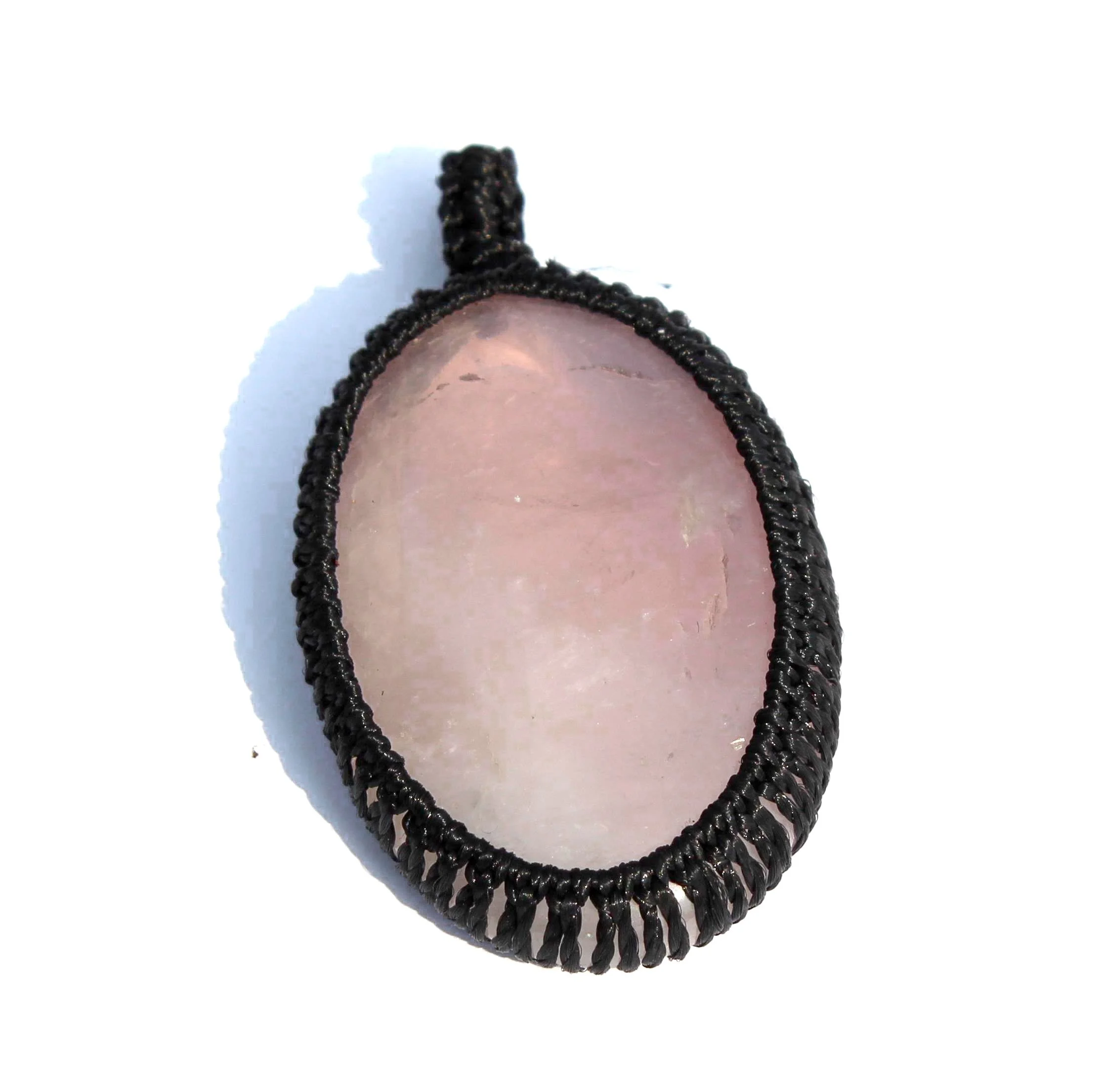 Multiple Gemstones Cabochon Macrame Cord Wrap Pendant Piedras Naturales Crystal Healing Stone