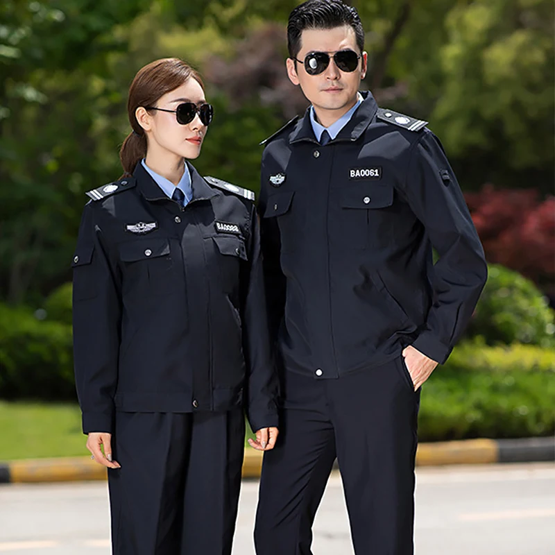 Guard Uniforms Long Sleeved Shirts Colored Safety Work Clothes Button Up Shirts Thin Wholesale Work Clothes