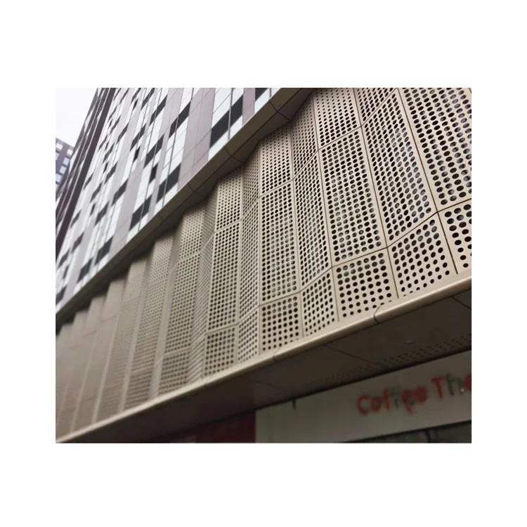 Customized Modern Design Outdoor Wall Decoration Water Resistant Carved Curtain Wall