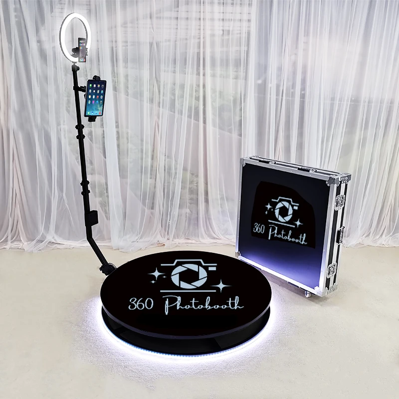 Fast Shipping 80cm Photo Booth Rotation 360 Degree Selfie Video With Remote