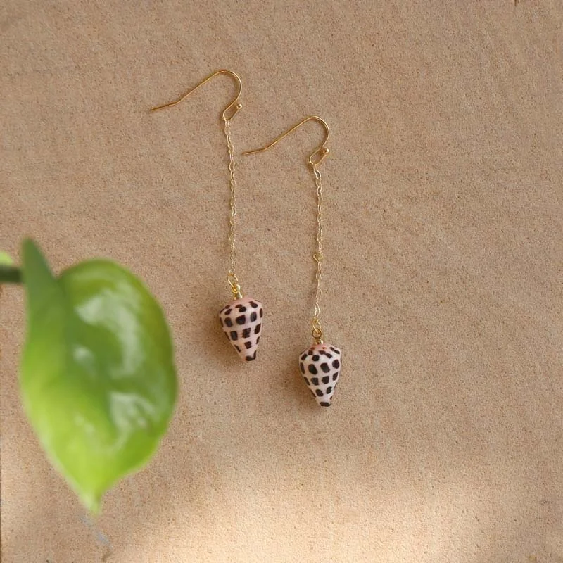 Fashion Natural Hebrew Shell  Earrings Natural Shell & Conch Jewelry Beach Wedding Holidays for women Aloha Jewelry