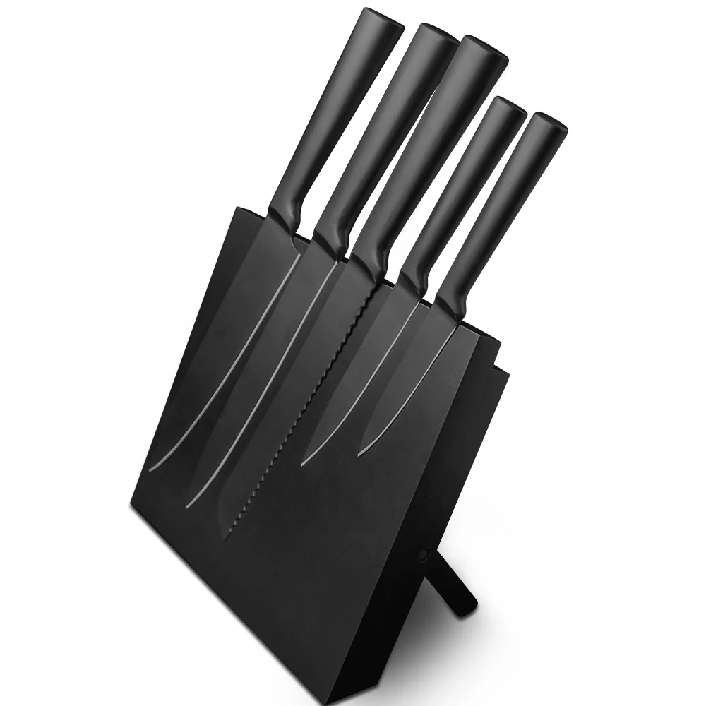 Hot selling item 6pcs knife set with magnetic block