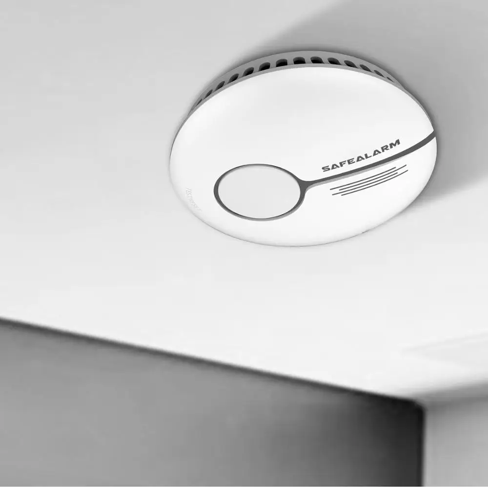 
CE EN14604 10 Years Battery Mini Conventional Standalone/ WiFi Smoke Alarm Detector, Home Security Photoelectric Smoke Alarm 