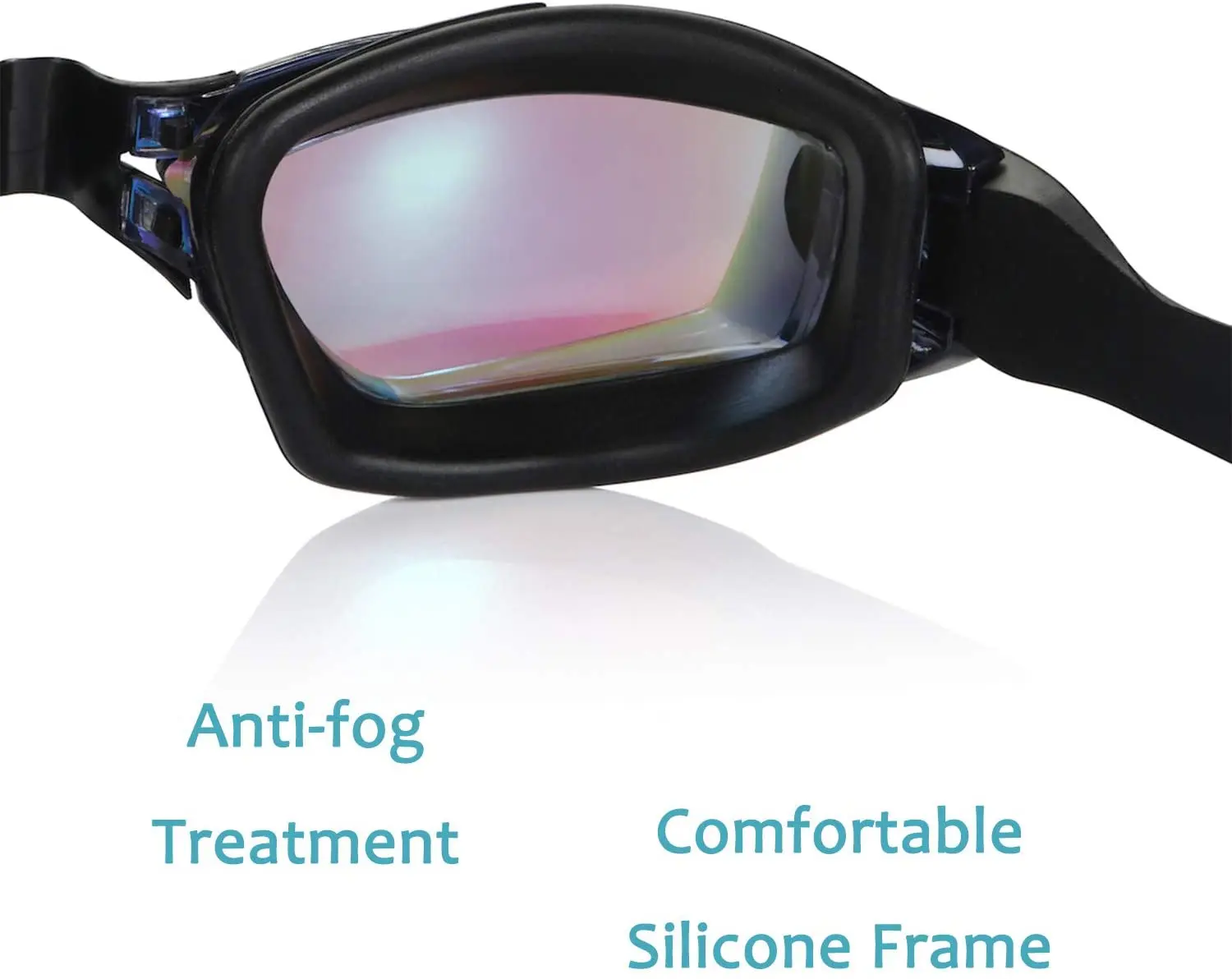 Swim Goggles No Leaking Anti-Fog Nose Clip and Ear Plug for Adult Men Women kids