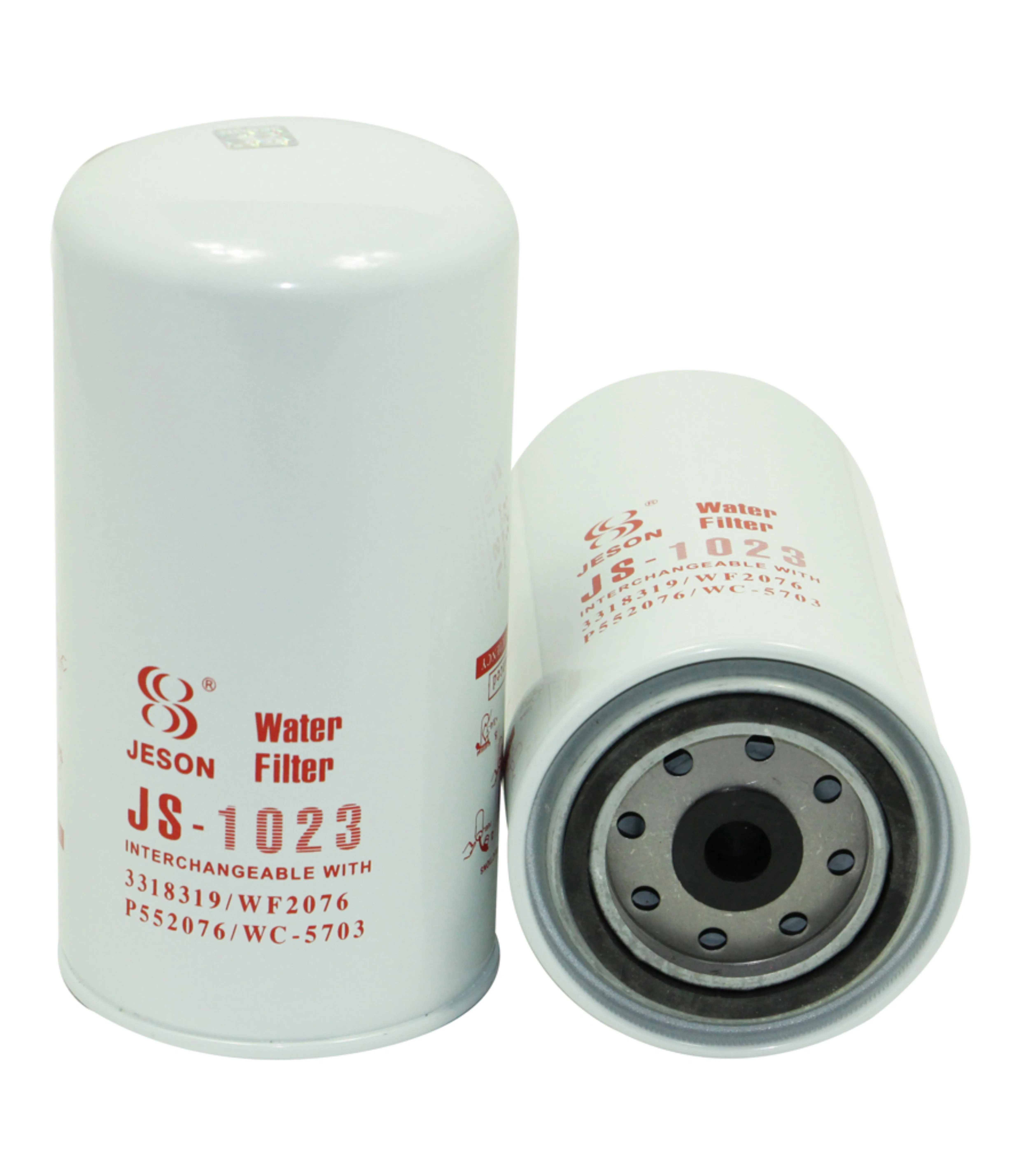 Coolant filter spin on water filter 3318319 WF2076 P552076 P552055 BW5076 WC-5703 4058965 3305371 4266063 6742-01-3490 CUWF-2055
