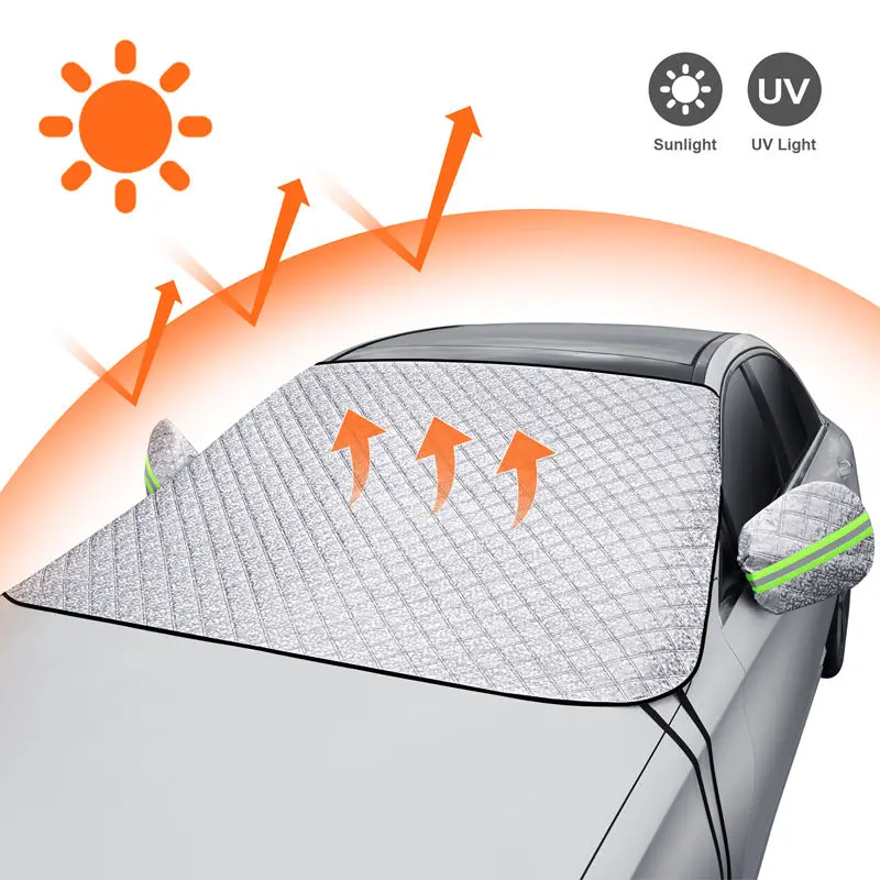 Windshield Snow Cover Waterproof Car Windshield Cover with UV Protection Sun Shade  for Car