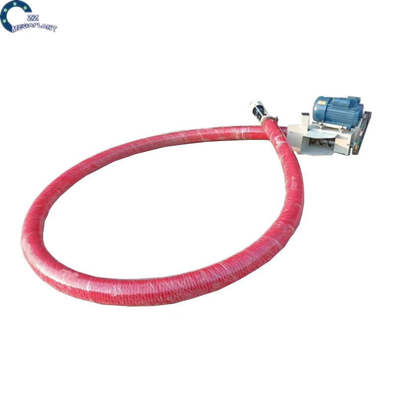 Plastic soft tube grain corn rice transportation conveying flexible auger conveyor