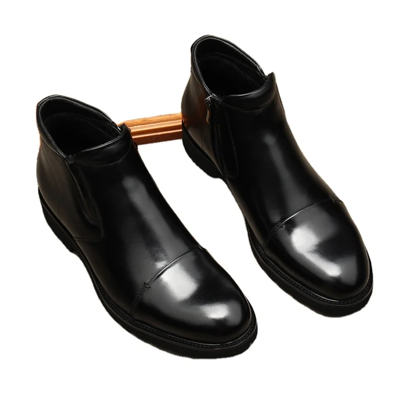 Рабочие ботинки, с высоким верхом и круглым носком, из воловьей кожи, с шерстяной изоляцией, размер 46