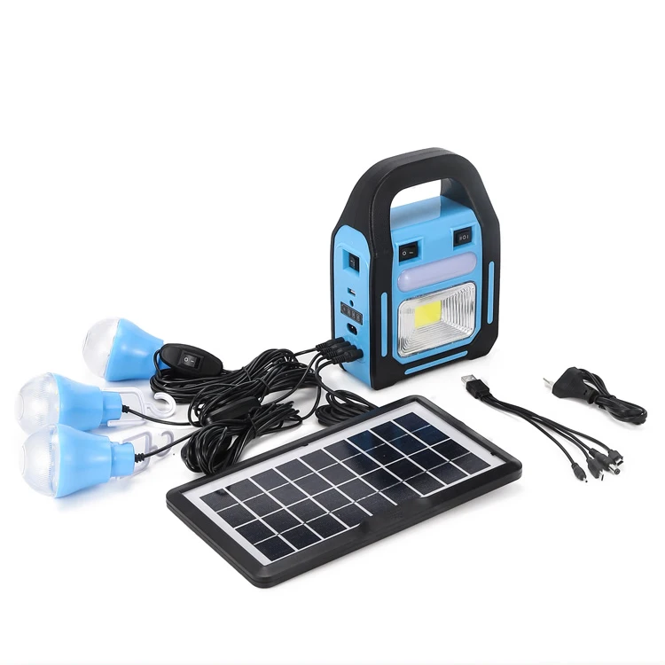 HB1919 10w Mini Solar Panel Light Station Lighting Generator Home Portable Solar Power Energy System With Lightbulb