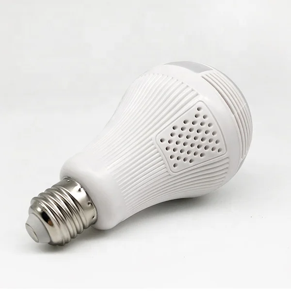 Light Bulb Camera  Camera PIR Body Sensing Motion Detection Night Vision 360 VR Panoramic Security Camera V2.0 Smart LED