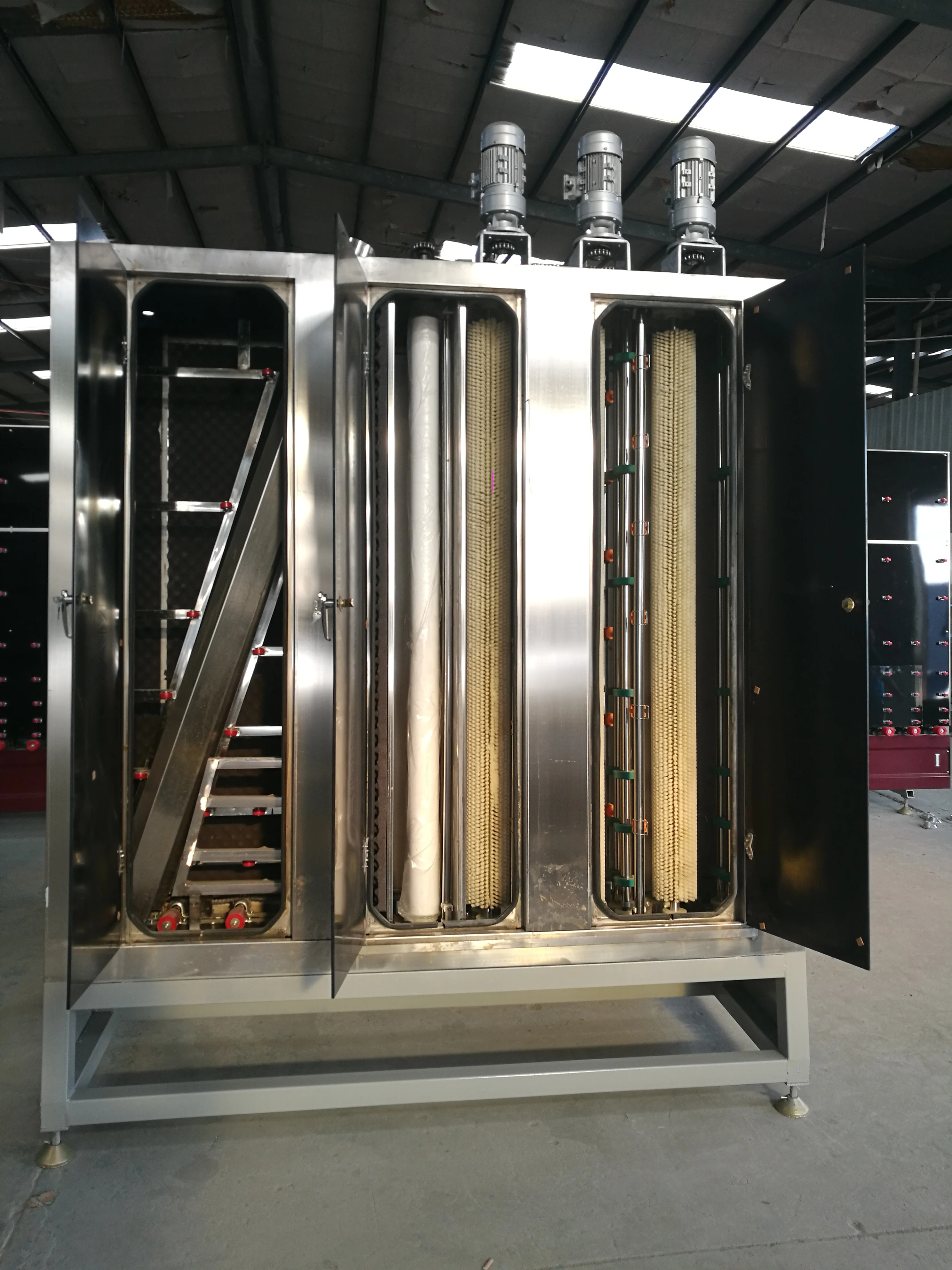 High Standard Vertical Glass Washing Machine Automatical CNC Glass OEM  Power Intelligent Cleaning Easy Control