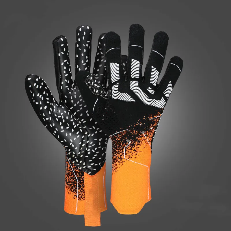 Sport Gloves Football Goalkeeper Gloves Cheap High Quality Finger Protection German Latex Men Yellow Green Quantity Red Orange