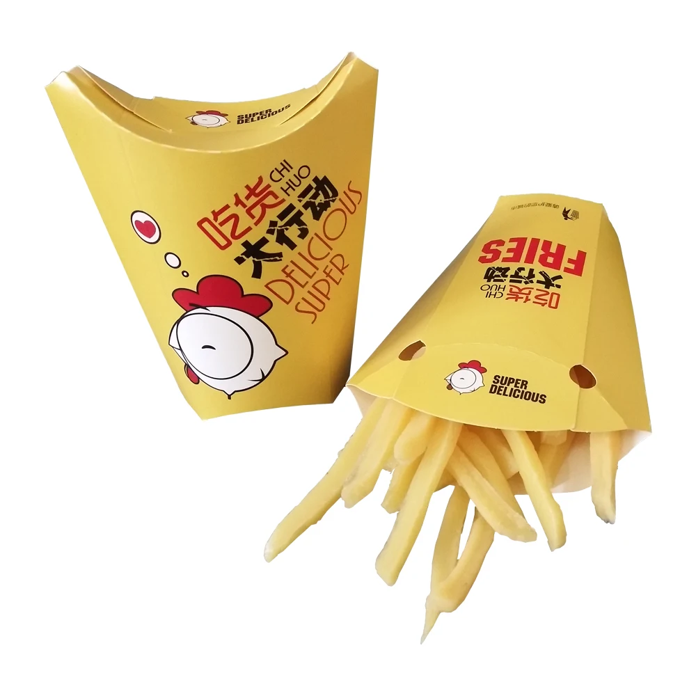 french fries paper cone paper packaging