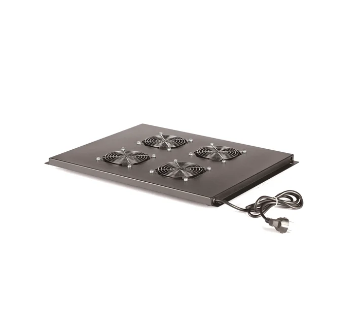 1u rackmount Fan tray with 4 fans used temperature sensor fan unit for network rack