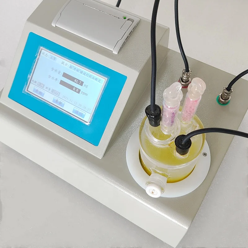 Automatic Transformer Titration Meter Electrolytic Moisture Analyzer Oil Water Moisture Content Detector