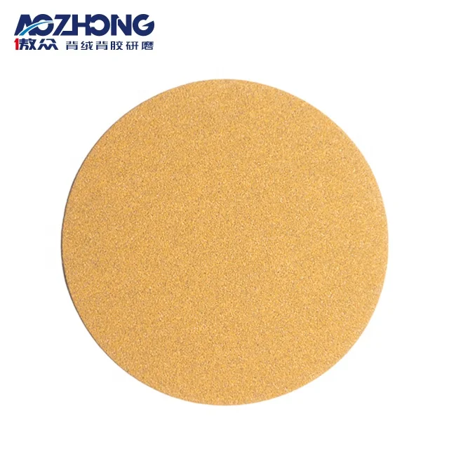 Strong Grinding Cutting Force Yellow Sanding Disc Aluminum Oxide Abrasive For Automobile Paint Polishing