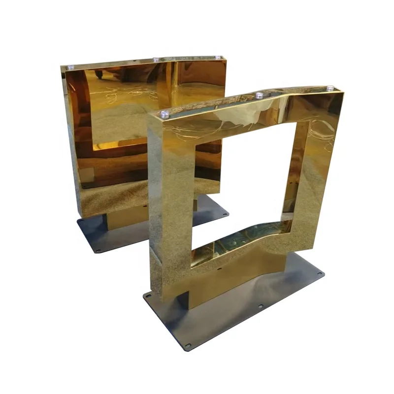 Gold Table Legs Stainless Steel Table Base Customized Home Metal Legs for Furniture Bench Coffee Dining Furniture Table Legs