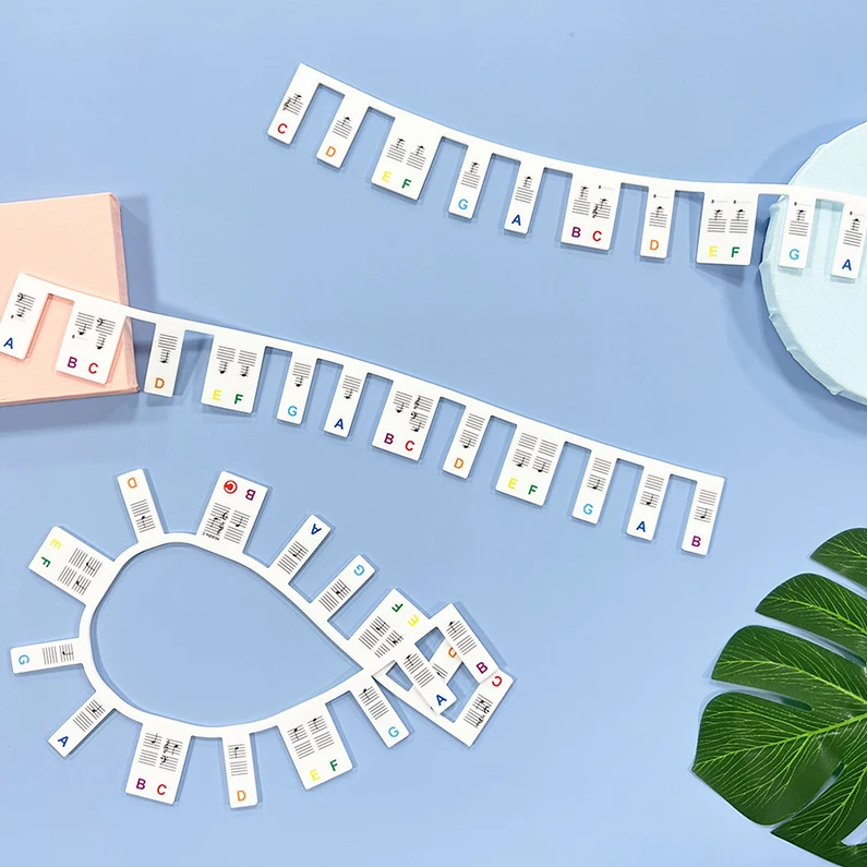 High Quality Beginner Learning Piano 61 Keys 88 Keys Reusable Removable Silicone Piano Stickers