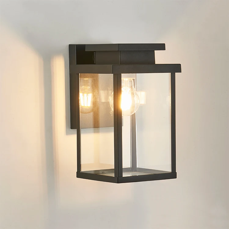 Popular square glass cover outdoor wall lamp decoration LED street lamp