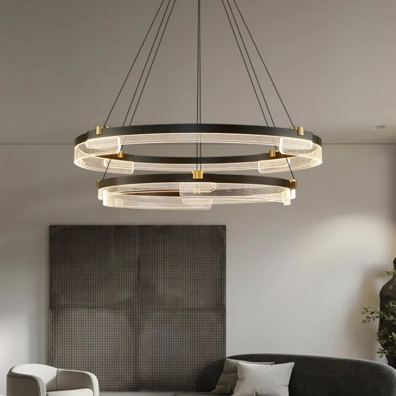 2024 new modern simple living room dining room bedroom creative Scandinavian style light luxury chandelier