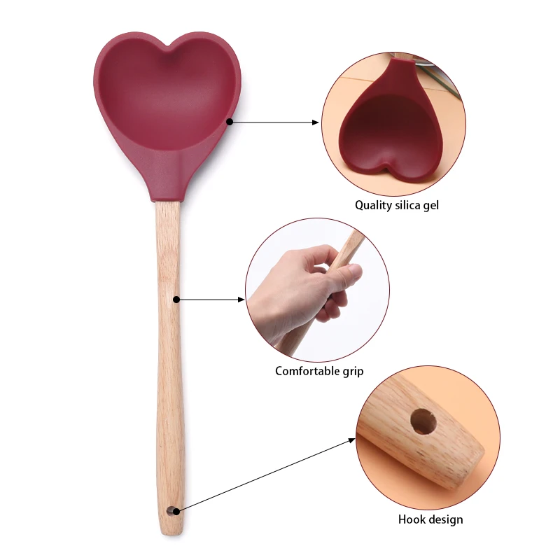 Nonstick Heat Resistant Home and Kitchen Accessories Heat Resistant Silicone Spatula