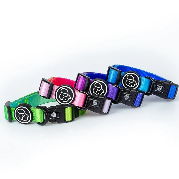 Eco Friendly 100% Pet Webbing Comfortable Pet Products pink dog collars