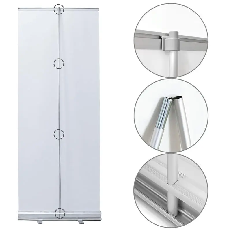 Wholesale Portable Foldable Display Stand Thickened Aluminum Alloy Roll Banner Poster for Advertising for Trade Shows Promotions