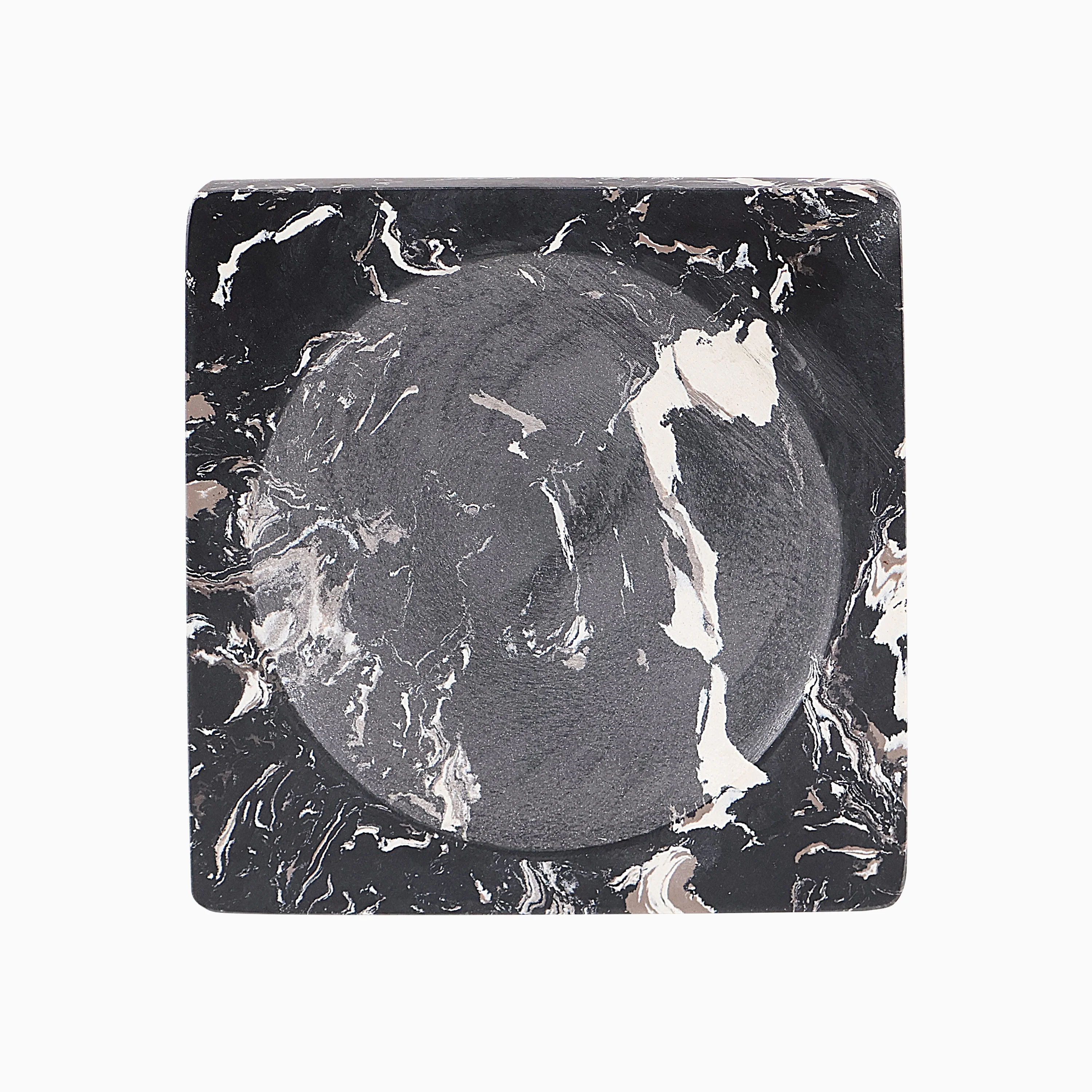 Marble Cutting Board Crescent Knife Herb Chopper Mezzaluna Knife