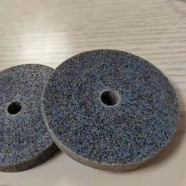 Thread of Petroleum Pipeline and air workpiece Deburring and Finish unitized non woven polishing wheel light deburring wheel 3m