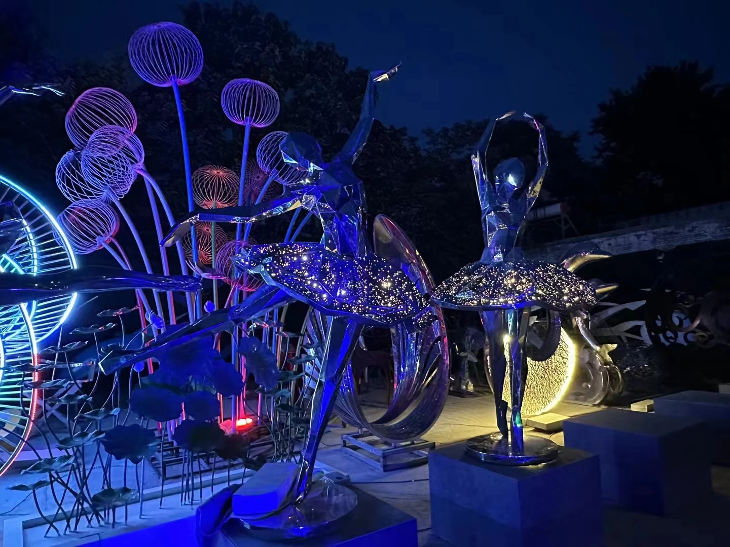 Stainless Steel Ballerina Girl Art Sculpture Premium Handmade Customized Stainless Steel Ballerina Girl Sculpture