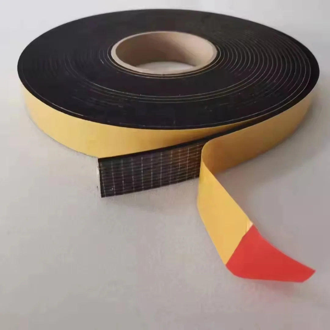 Thermal insulation foam tape self adhesive EPDM or NBR Rubber foam tape silicone rubber foam tape RUBBER isolation