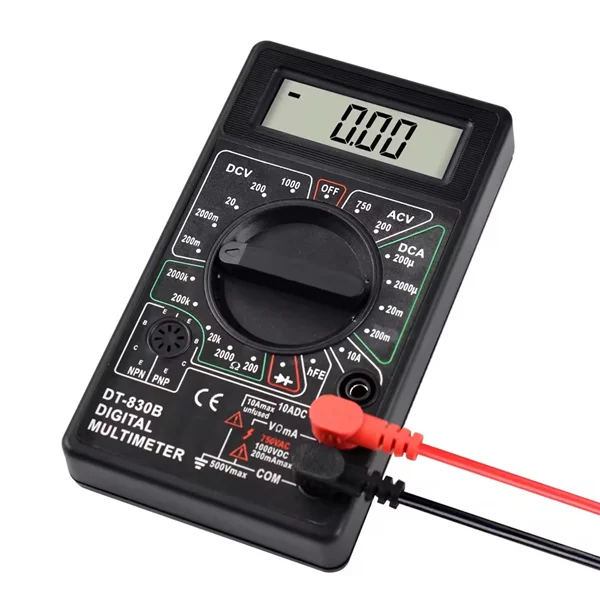 LCD Digital Mini Handheld Multimeter Voltmeter Ammeter AC/DC 750/1000V Ohm Tester Meter Probe