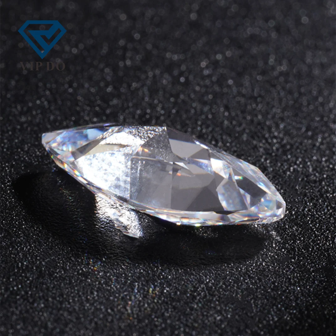 Wuzhou Supplier Wholesale D-VVS1 High Quality Marquise Cut White Moissanite Loose Diamonds with GRA Certificate Carat Moissanite