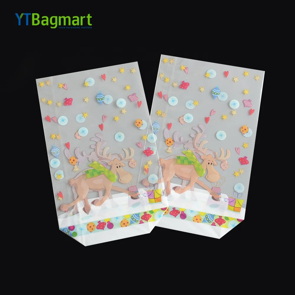 
 YTBagmart заводская цена, прозрачный пищевой пакет для конфет, пластиковые пакеты Bopp с квадратным дном, индивидуальный небольшой полипропиленовый пакет с логотипом  