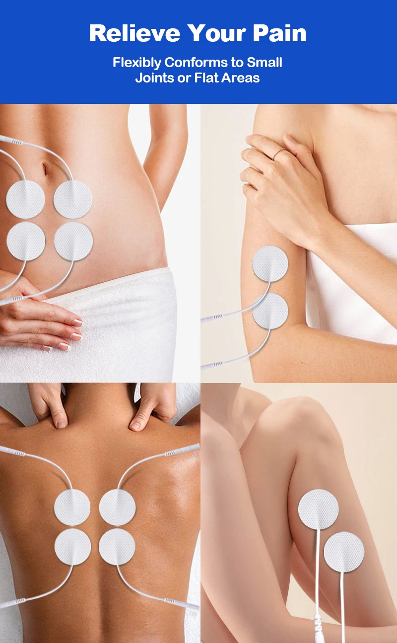 Massage electric stimulator tens unit replacement pads tens unit pads electrodes for tens ems unit