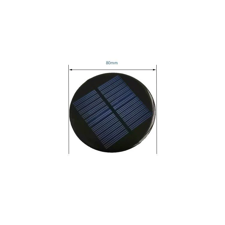 Customized Mono Poly Epoxy Resin PET Solar Module 80mm 0.4W 0.45W 0.56W 0.75W 4V 5.5V DIY Mini Solar Cell Panel