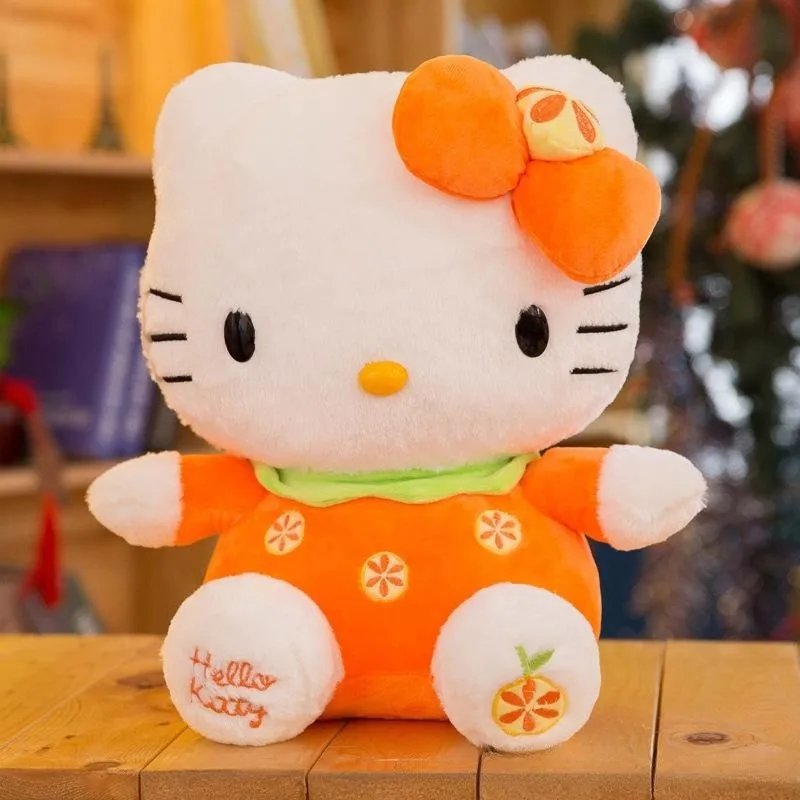 Оптовая продажа разноцветные плюшевые игрушки Hello KT Cat клубника HK мягкие милые Kawaii для детей
