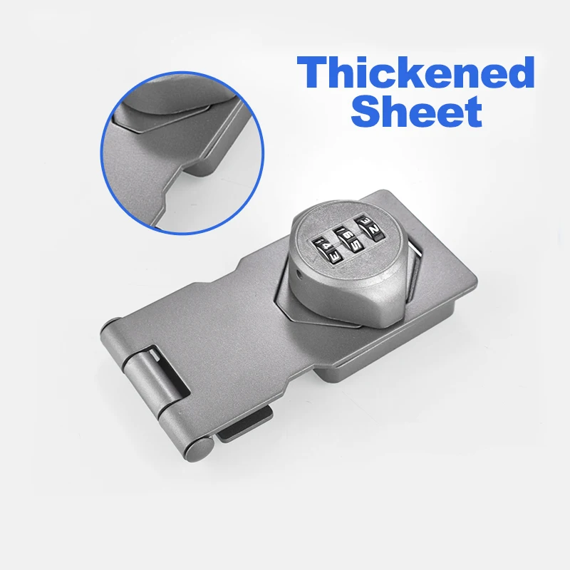 zinc alloy anti prying 3-digit password lock refrigerator locks hardware safety anti-theft file cabinet drawer twist knob locks