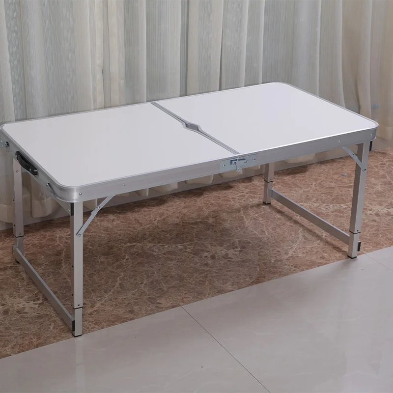 Factory direct selling aluminum alloy folding table restaurant tables luxury dinning table and chair set