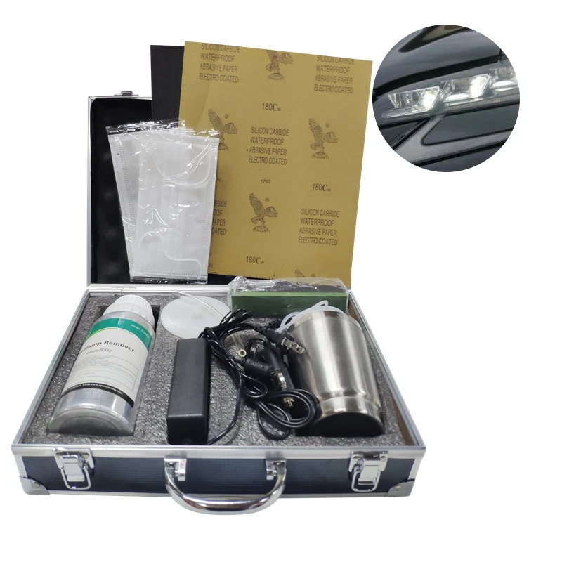 Headlight Repair Liquid Renovate Polishing Headlamp Cleaning Blue Liquid Remover