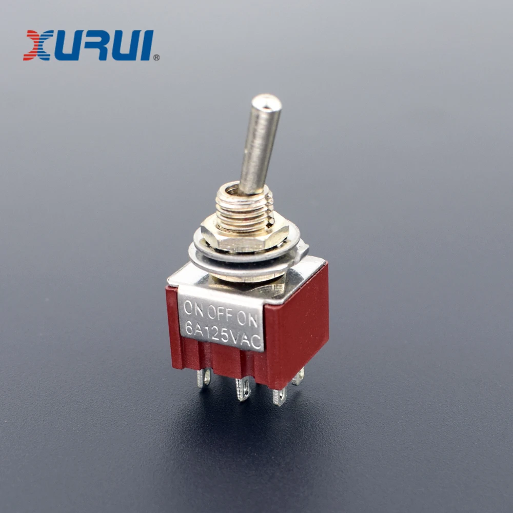 Xurui 3 позиции маленький рычажный Переключатель ВКЛ/ВЫКЛ на