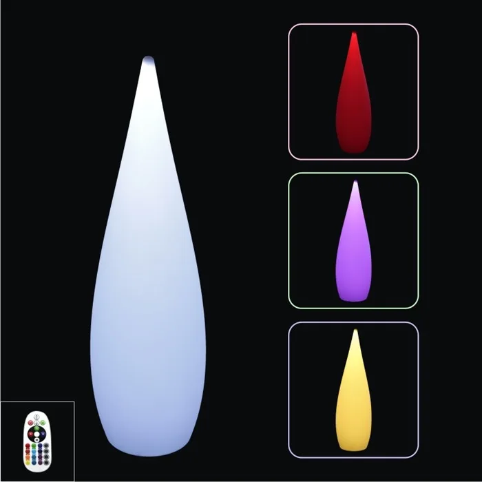 LED Floor lamp RGB water drop outdoor lights 16 colors changeable for holiday decorative lights  Shuttle shape hot selling
