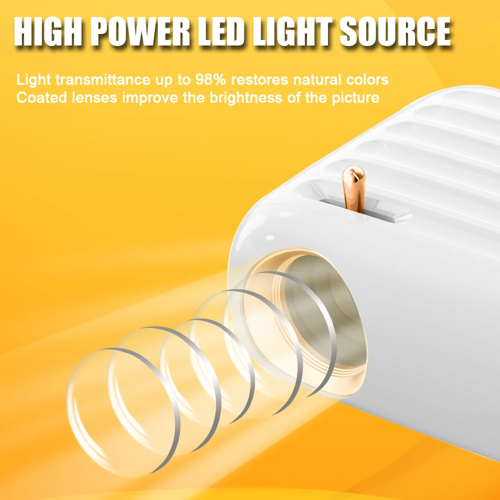 ZAOLIGHTEC Portable 5G WIFI Projector Mini Smart Support 1080P Full HD Movie S10 Projector LED Home Theater Projector