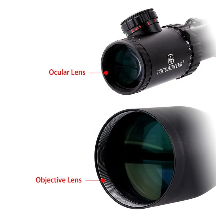 Mzj Optics 6061 Aluminum tactical FOCUHUNTER SF4-24x50E red green illuminated scopes optical hunting long range scope