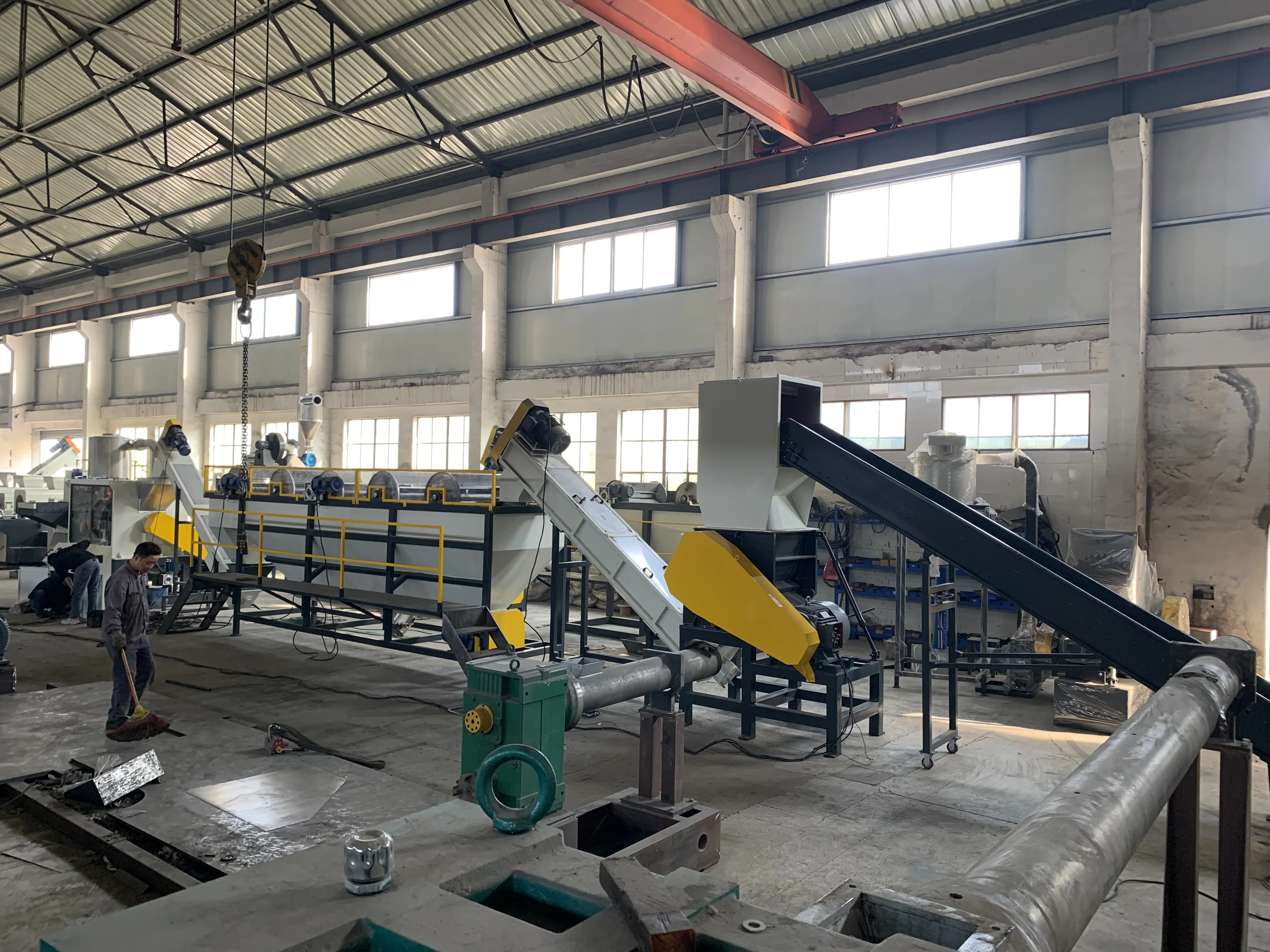 Waste Pet Plastic Bottle Flakes Washing Drying Recycling Machine/equipment Plastic Flakes Recycle Washing Machinery Line