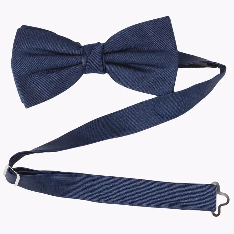 2024 Hot Selling Custom Solid Pattern Silk Jacquard Men Wedding Bow Tie New For Men For Party