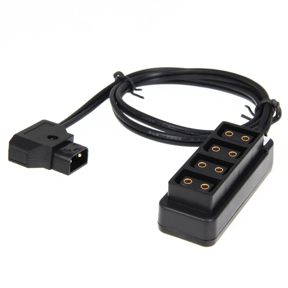 Photo Studio Accessories Male D-Tap B Type Power to 4 Female D-Tap P-Tap Hub Adapter for Photography Power