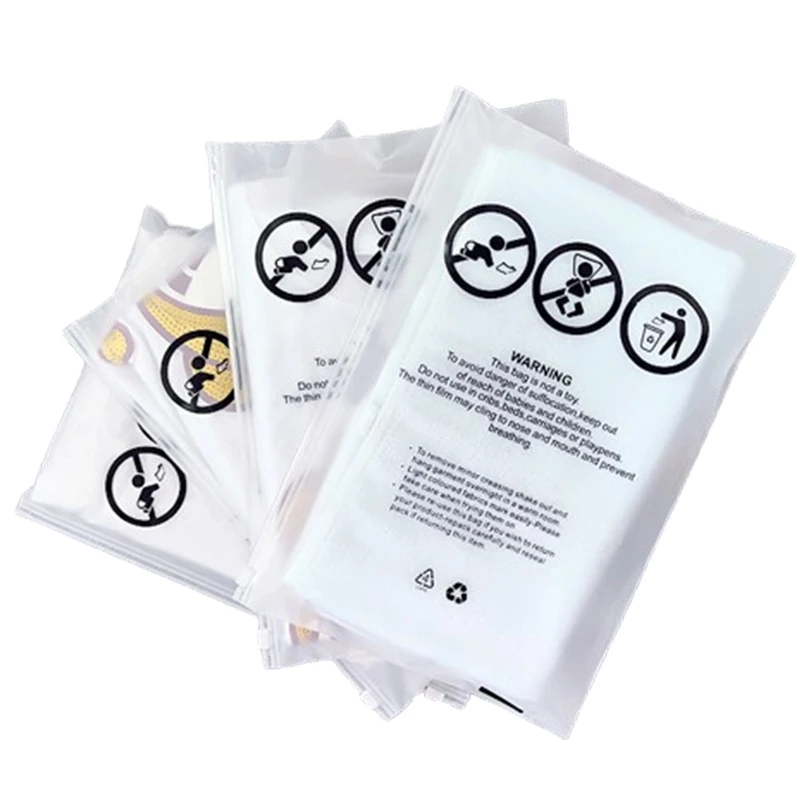 Custom Clear Plastic Bikini Swimsuit Bags Clothing Zipper Clothing Packing Bag Frosted Clothes Bag Packaging With Logos