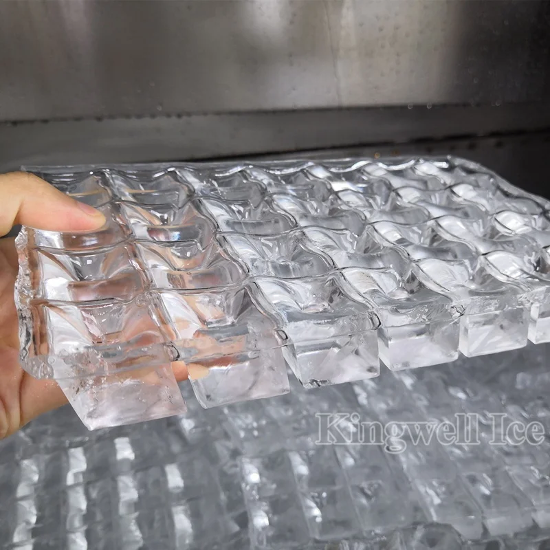 4000 кг Ледогенератор кубикового льда с украшением в виде кристаллов и регулярные кубиков льда в Горячая зона