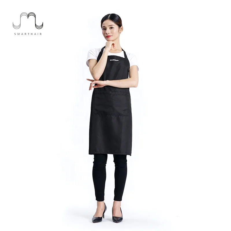 Custom Logo Fabric Beauty Apron Half Waterproof Barber Hairdresser Aprons Salon Hair Cut Apron Customized